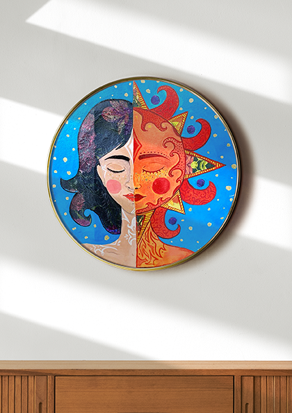 The Sun in You – Mixed Media Artwork